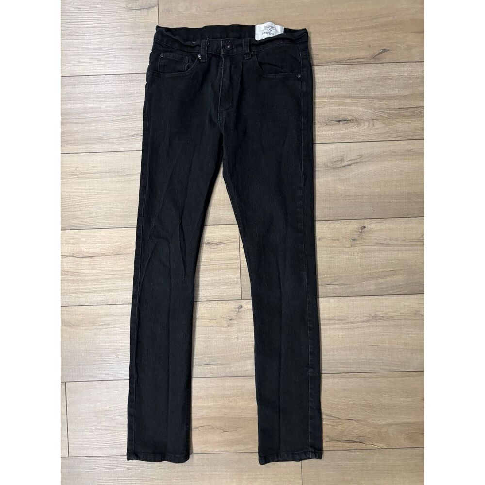 MENS SIX LINCOLN NEW YORK BLACK STRETCH SLIM FIT JEANS 30 X 32 Jeans Grunge Goth